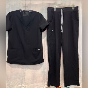 Figs Black Women's Scrub set